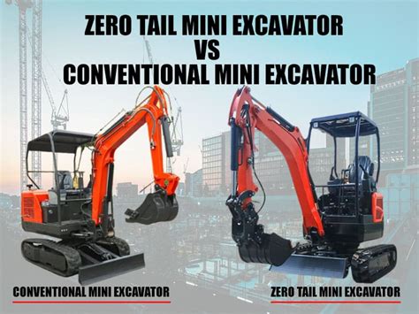 tail swing mini excavator|zero tail swing vs conventional.